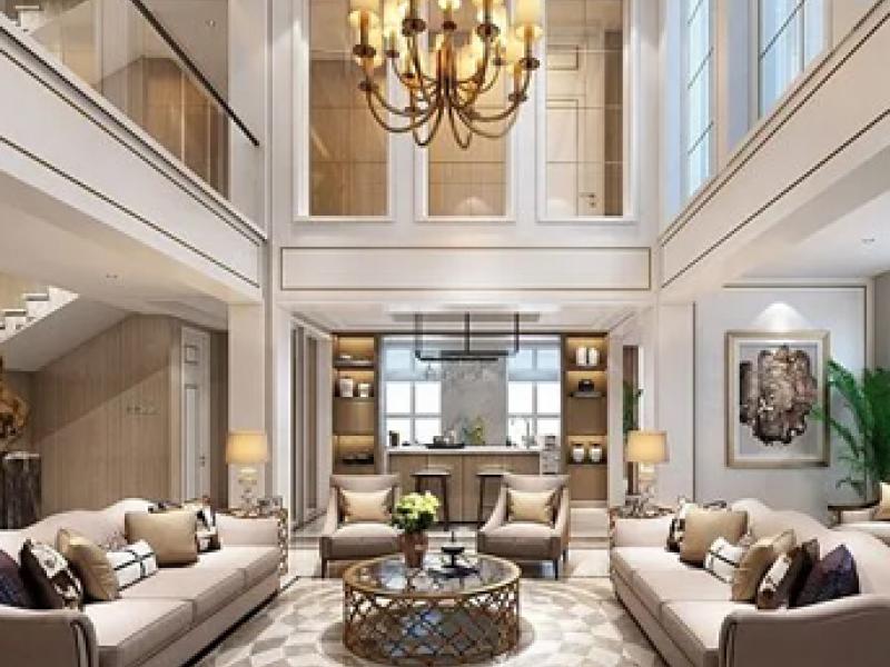 轻奢装修设计效果图